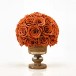 Champagne ivory roses 31 flowers marble grace marble jade vase_02.webp