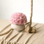 Pink roses 34 flowers porcelain bloom porcelain vase.webp