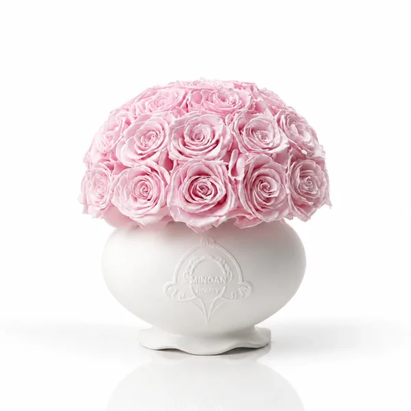 Pink roses 34 flowers porcelain bloom porcelain vase_15.webp