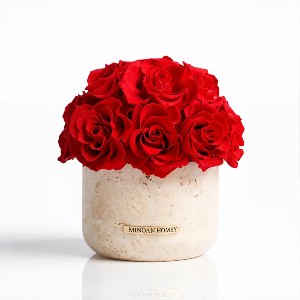 Pink roses glass charm glass vase_01.webp