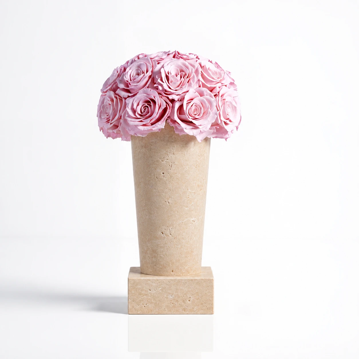 Wabi-Sabi Style Travertine Vase Preserved Flowers 20.webp