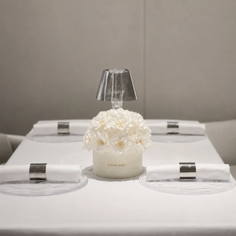 White roses jade serenity marble jade vase_05.webp
