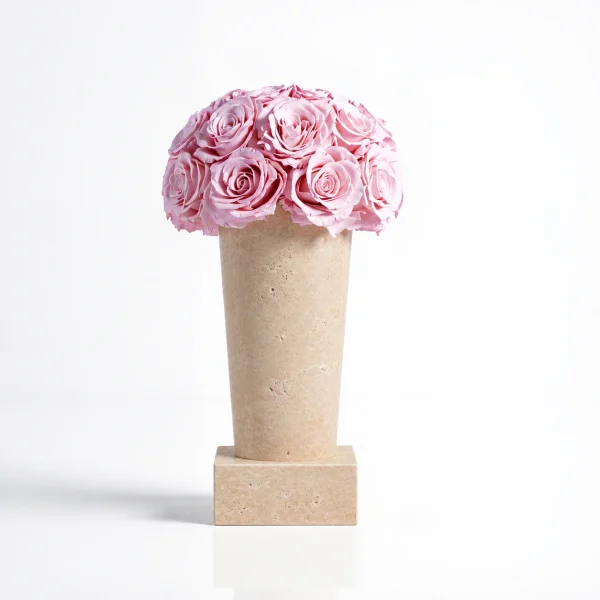 Wabi-Sabi Style Travertine Vase Preserved Flowers 20.webp